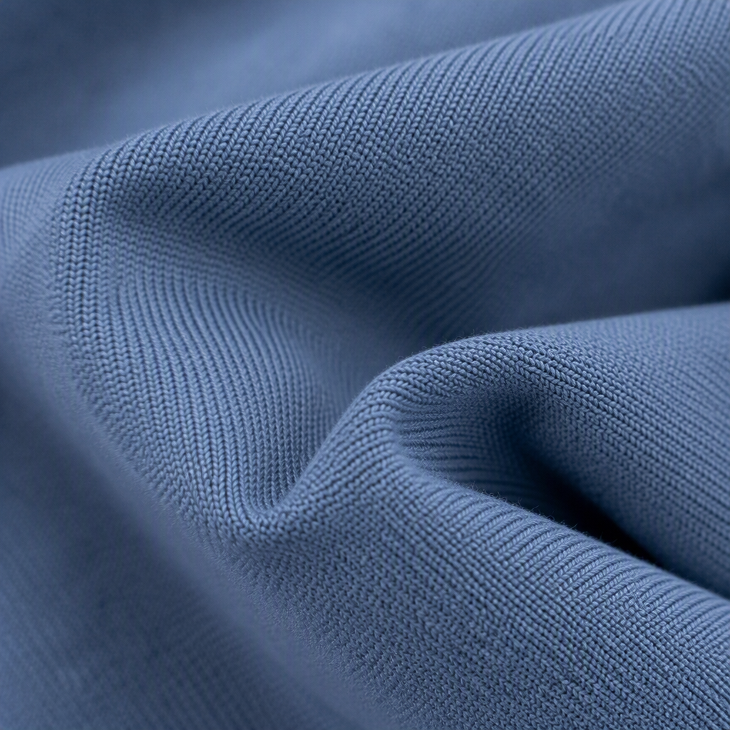 Supplex Lycra premium athletic fabric — cotton-like performance textile close-up