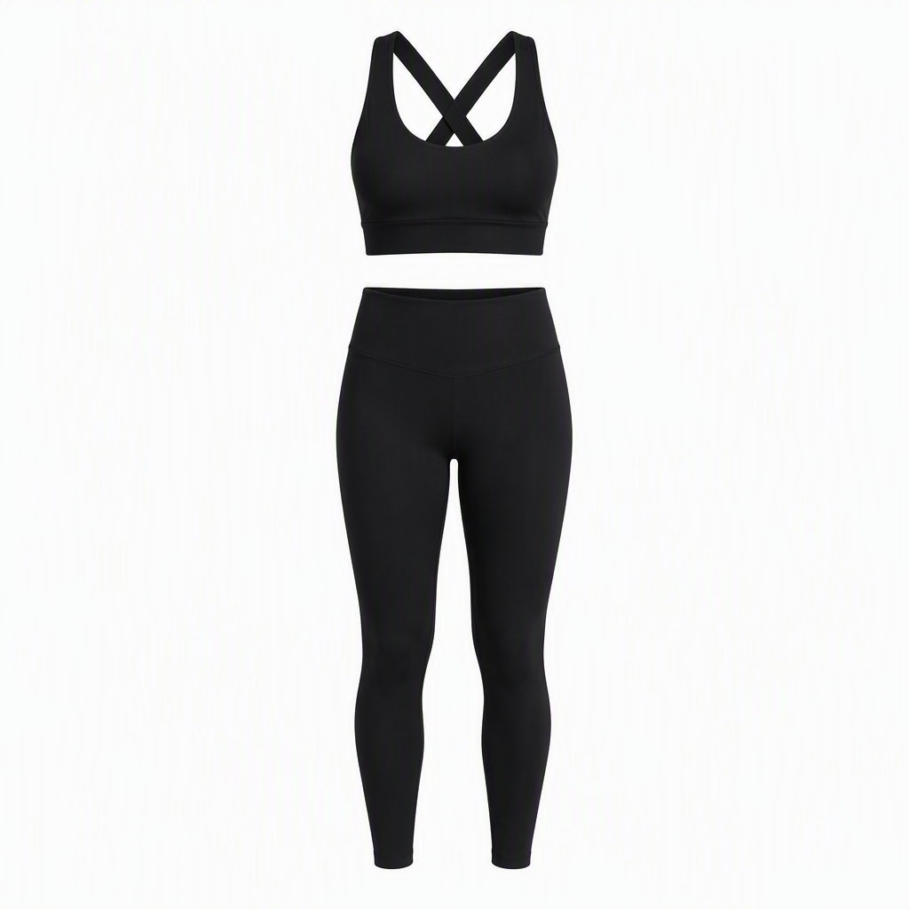 Custom yoga set manufactured by Kingben Sports — OEM activewear factory in Guangdong China