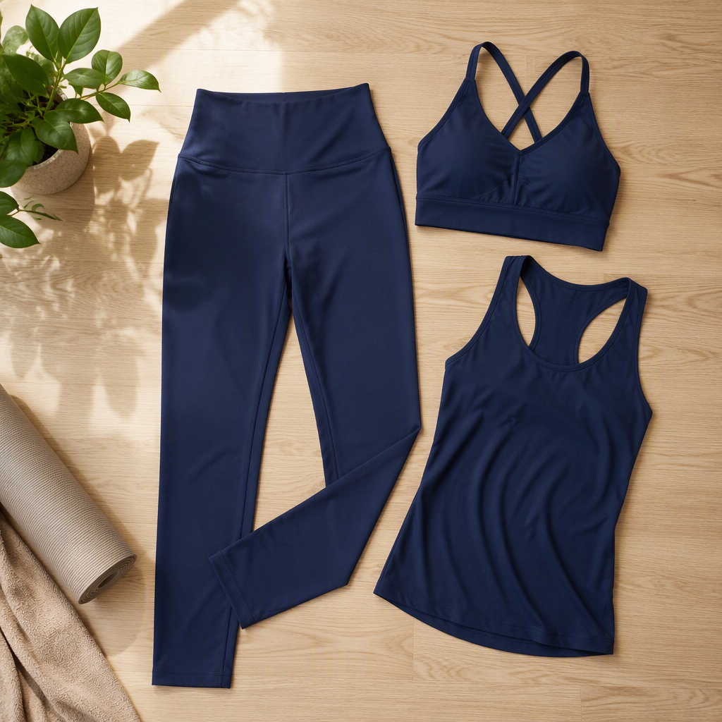 Yoga wear manufacturing — custom leggings, sports bras, tops and sets