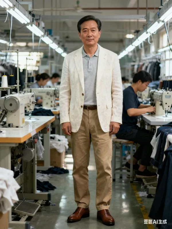 Factory manager on the Kingben Sports production floor