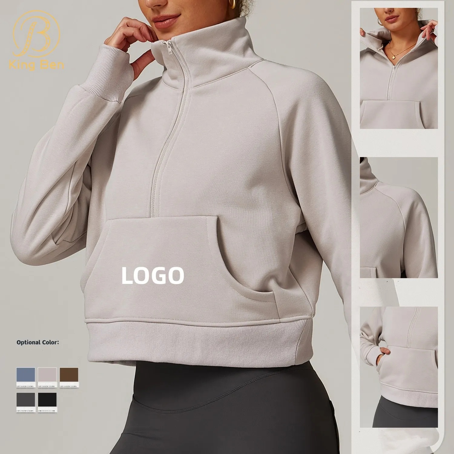 Men's fleece quarter-zip golf layer