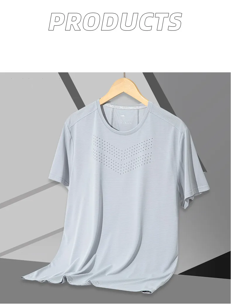 Men's jacquard skin-feel polo