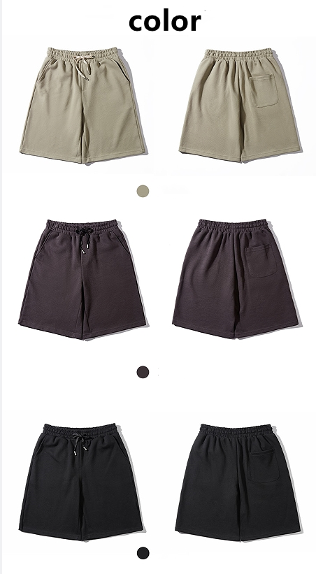 Men's piqué mesh golf shorts