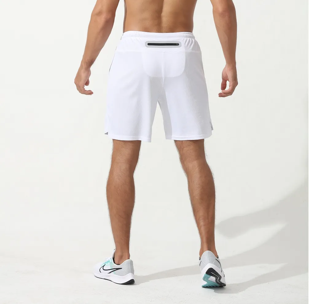 Men's back-zip running shorts
