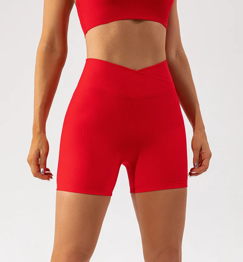 Seamless V-waist court shorts