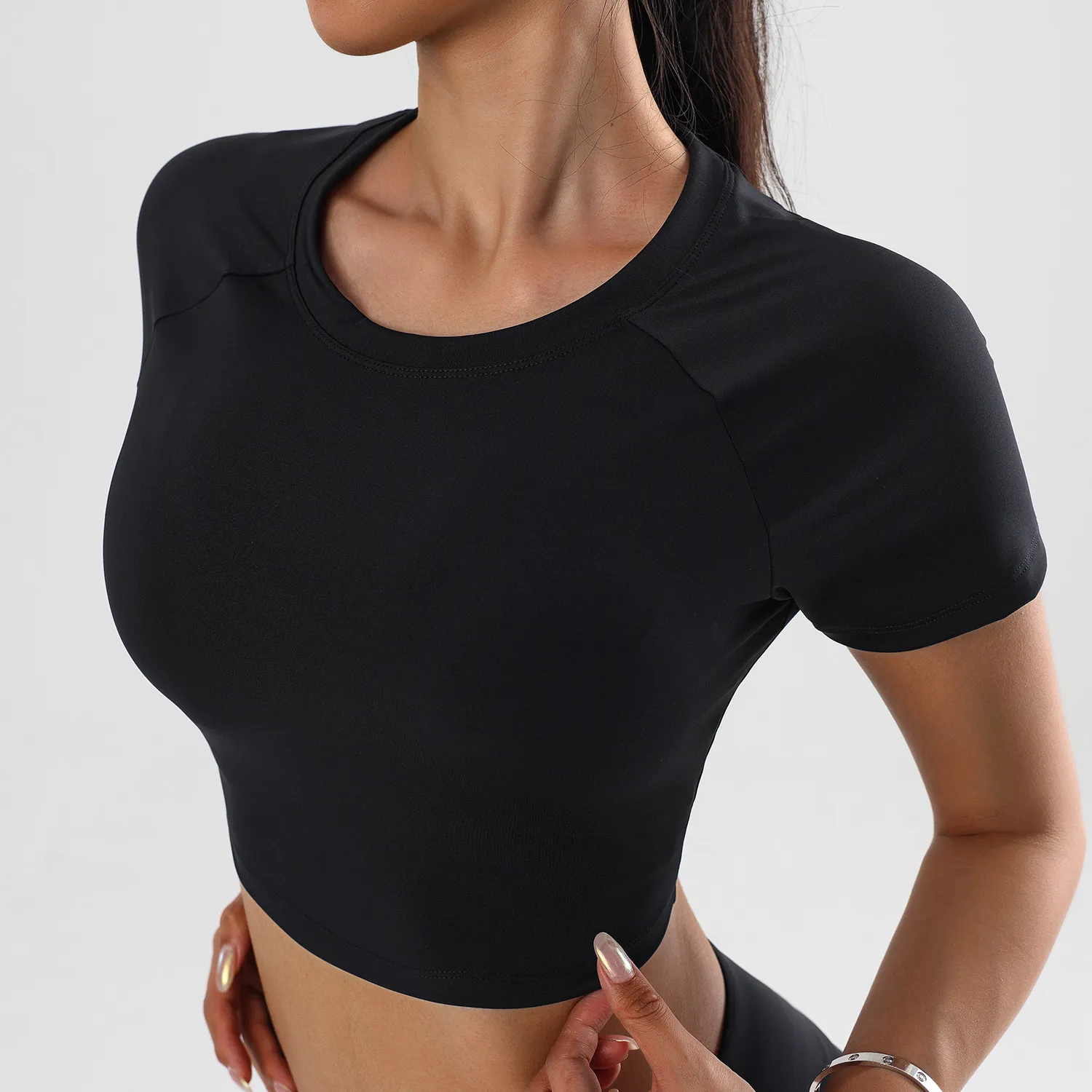Women's crop match top