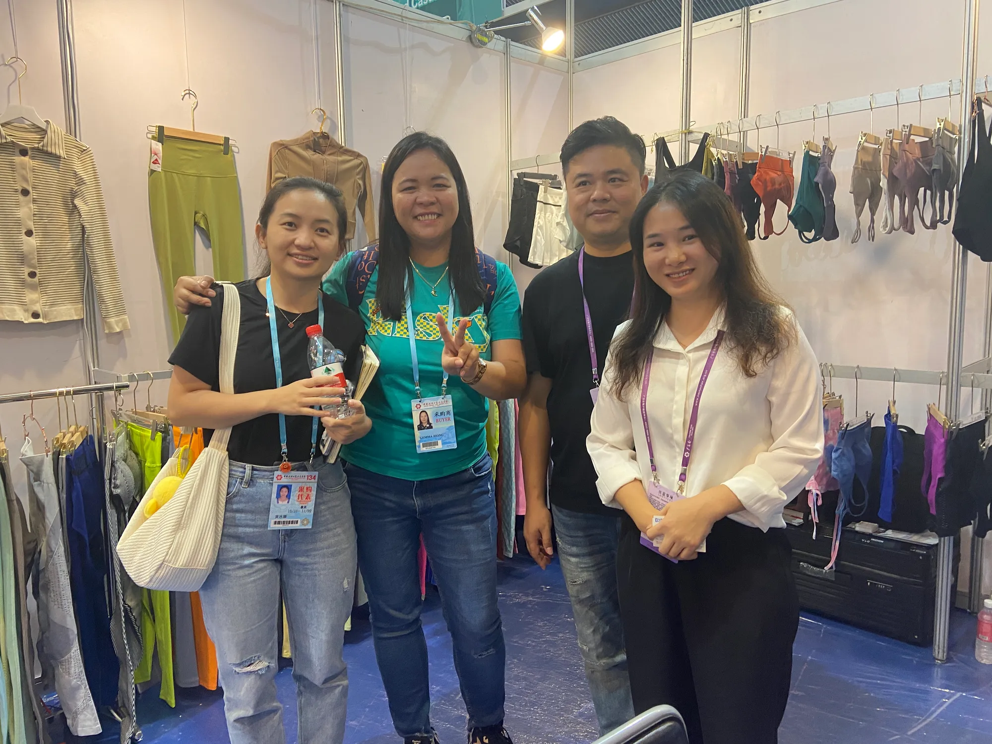Performance fabrics sourced from mills at the Canton Fair for Kingben Sports