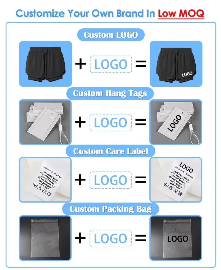 Brand logo applied to private label sportswear
