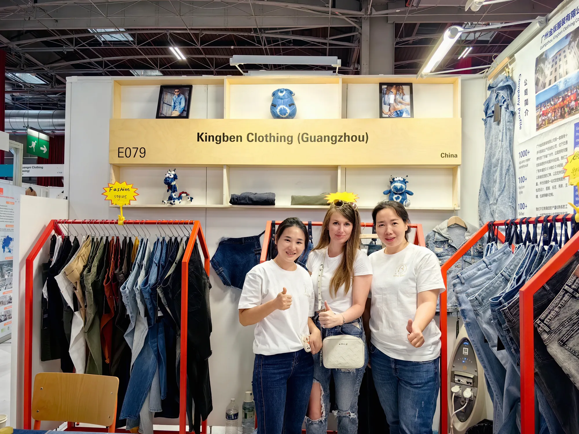 Kingben Sports exhibiting at a Paris trade show