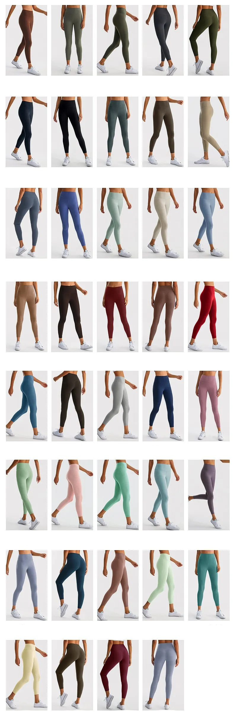 Tummy-control brushed 9/10 leggings from Kingben Sports