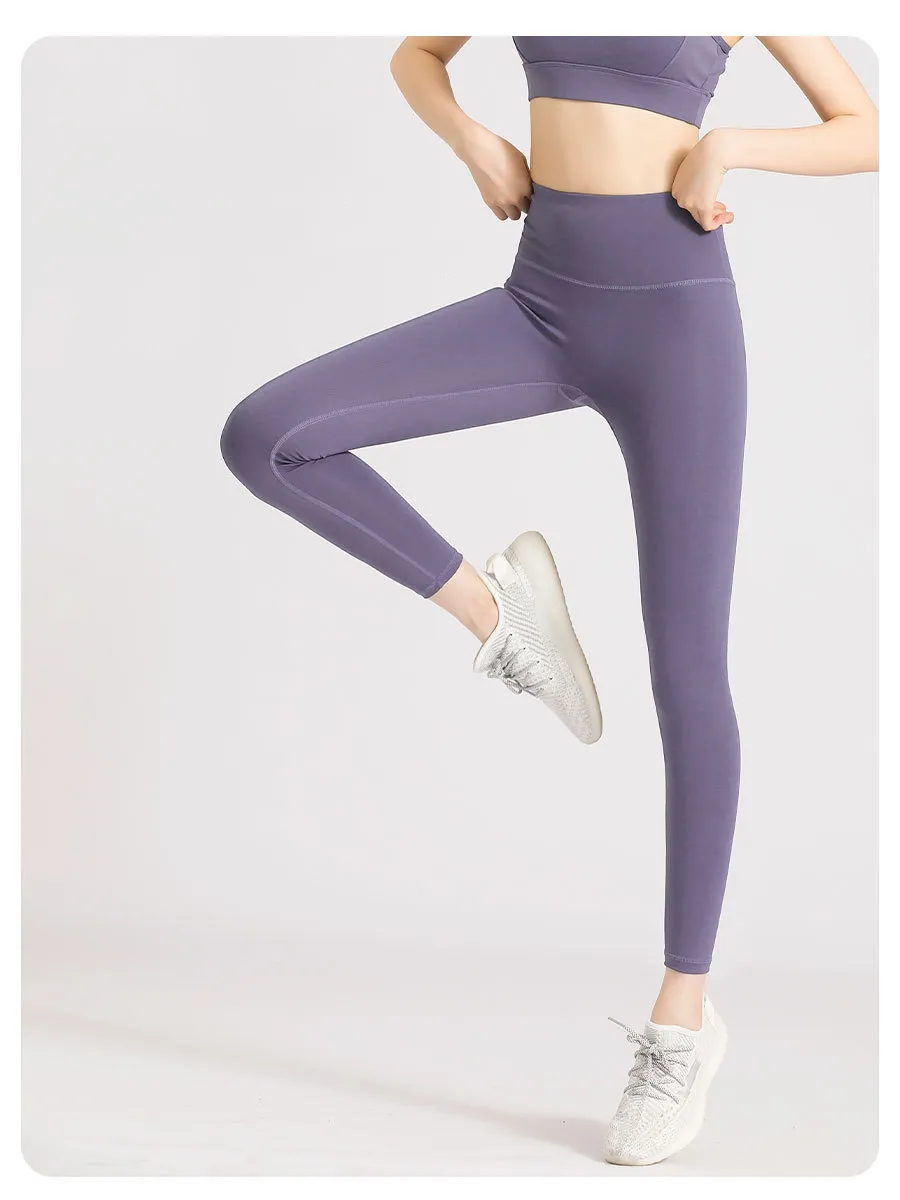 Squat-proof peach-hip sculpt leggings