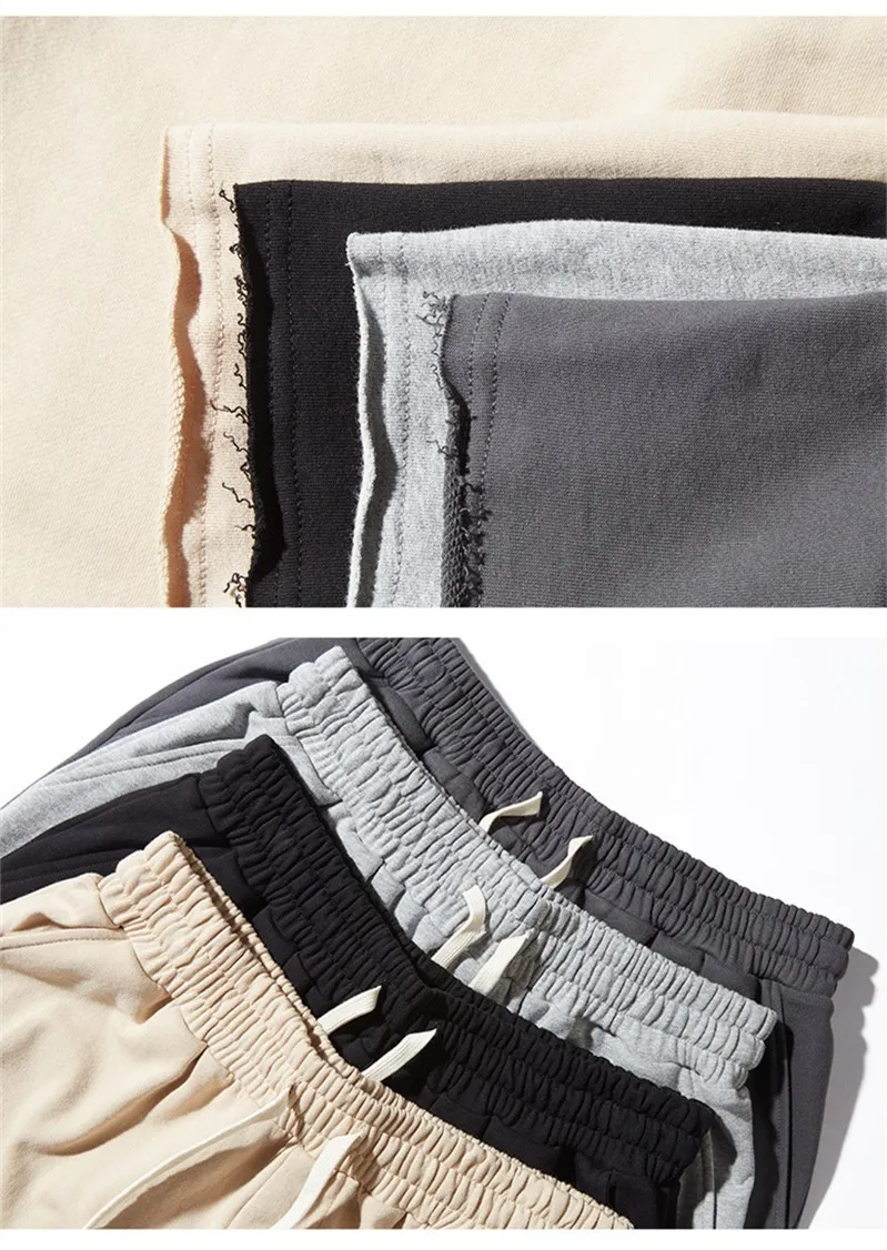 Men's washed cotton shorts