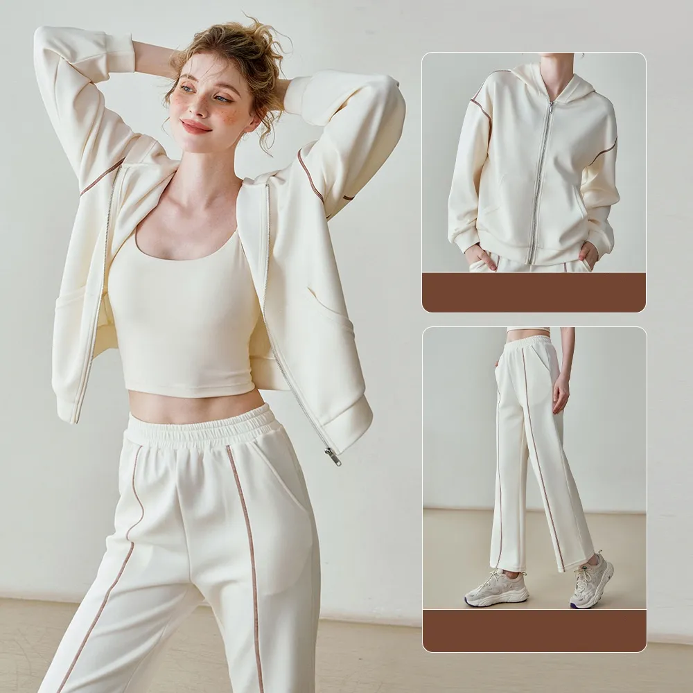 Zip-up hoodie tracksuit
