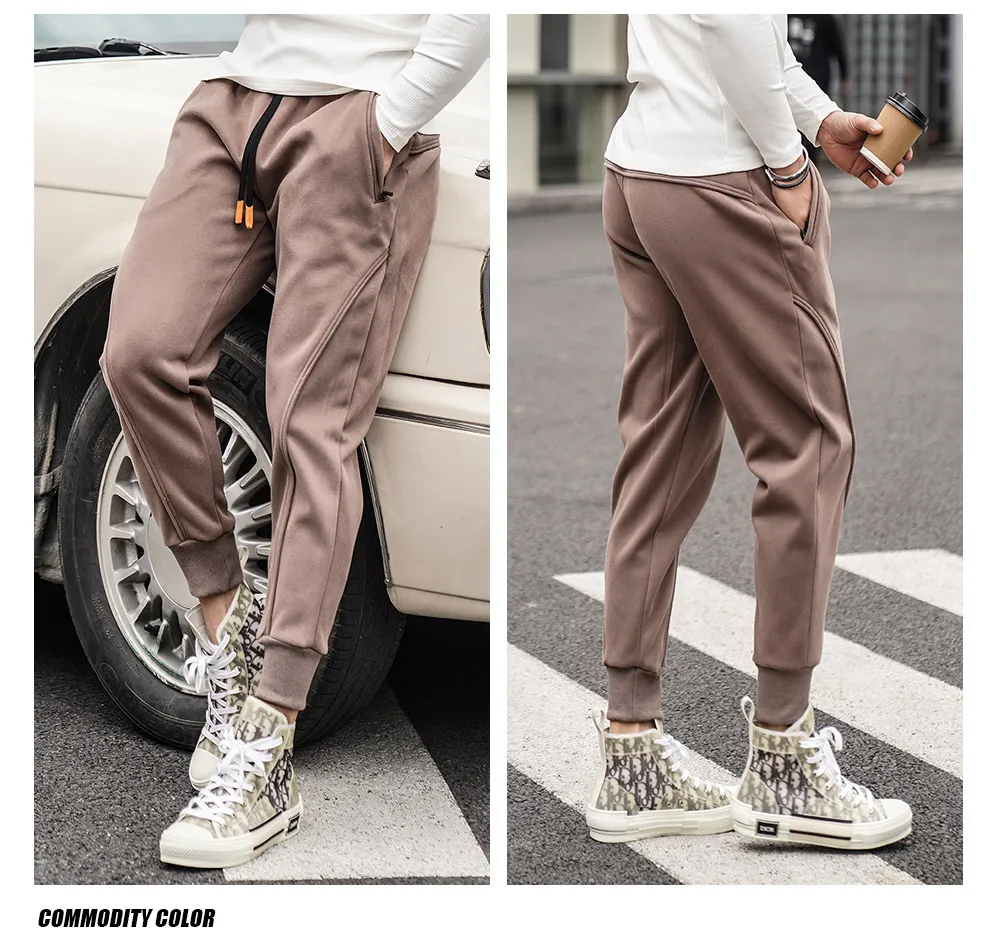 Men's side-zip pocket joggers