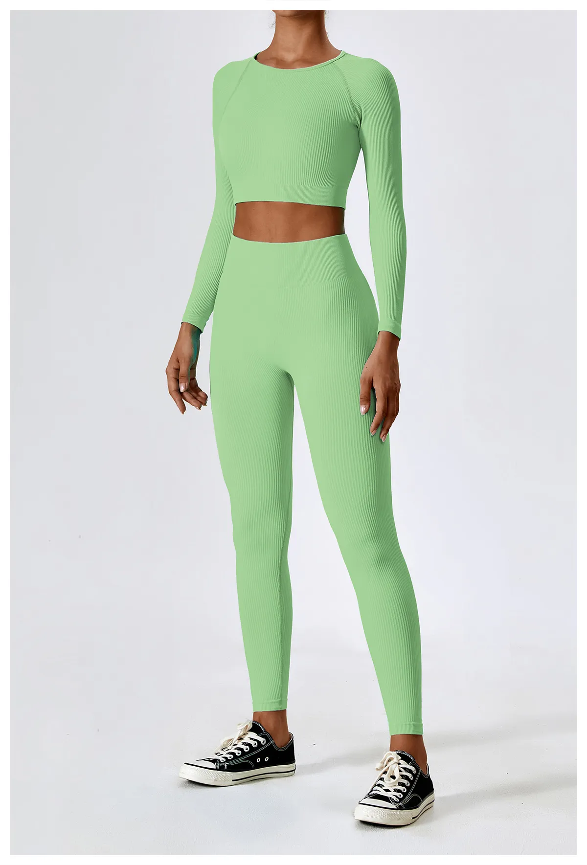 Seamless long-sleeve set