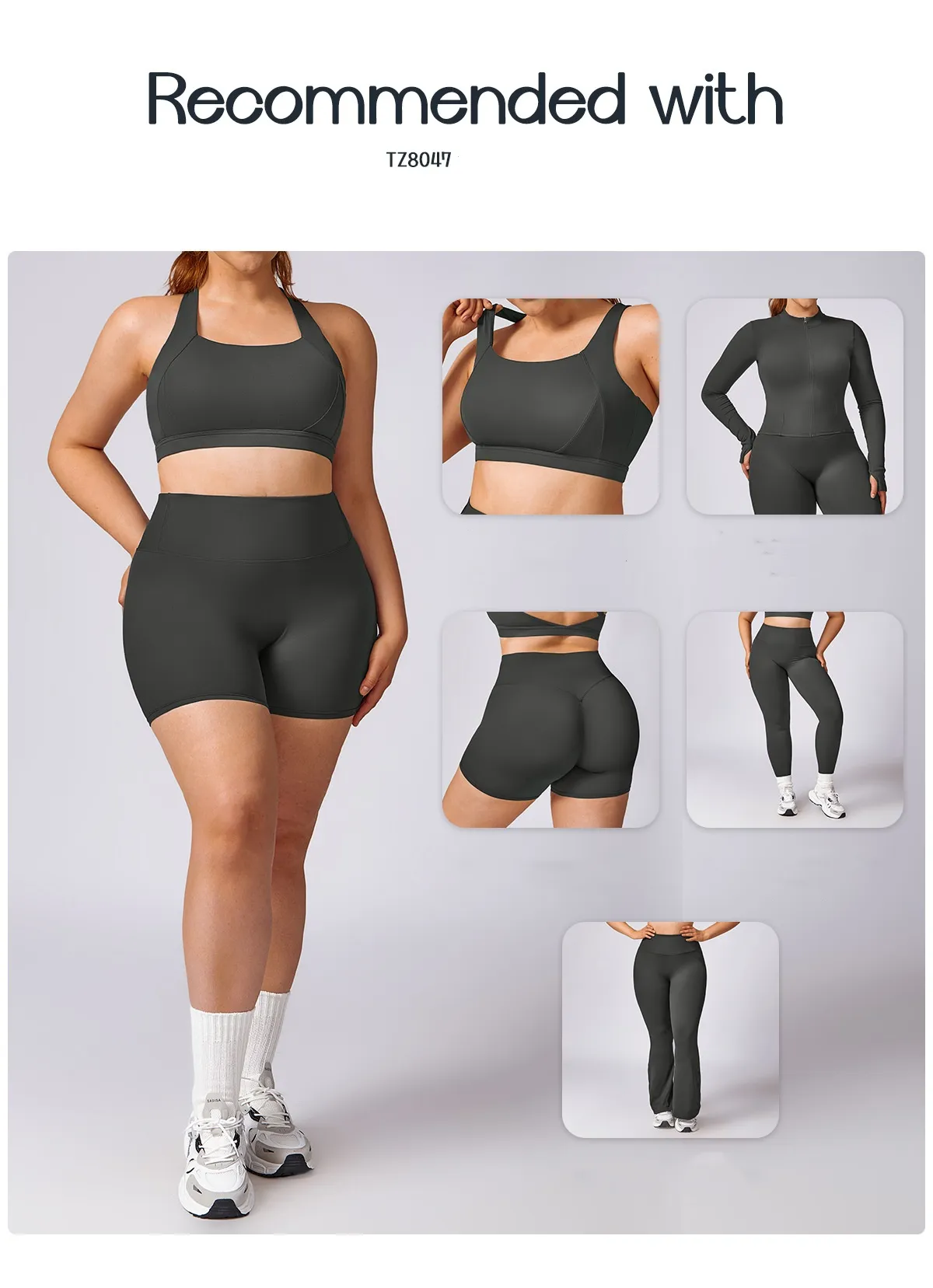 Plus-size quick-dry yoga set