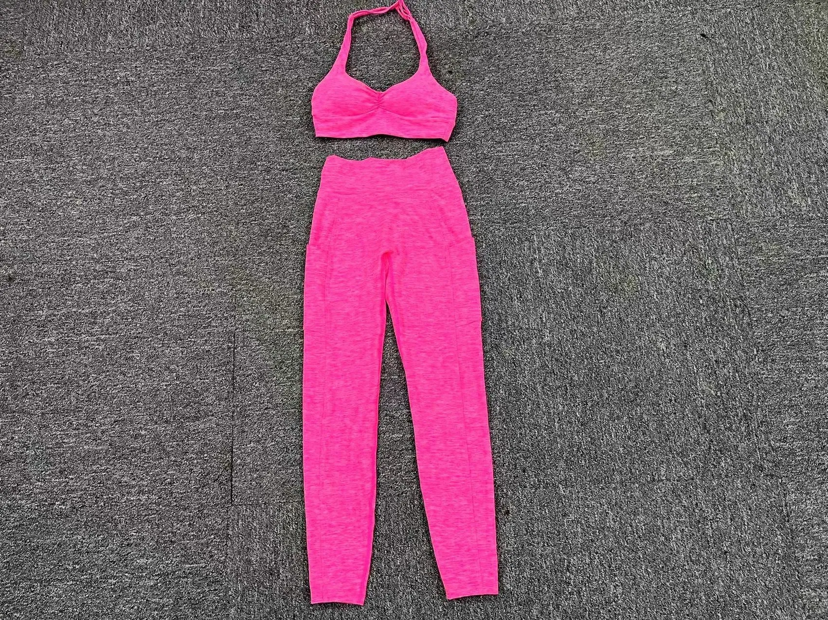 Halter bra and leggings set
