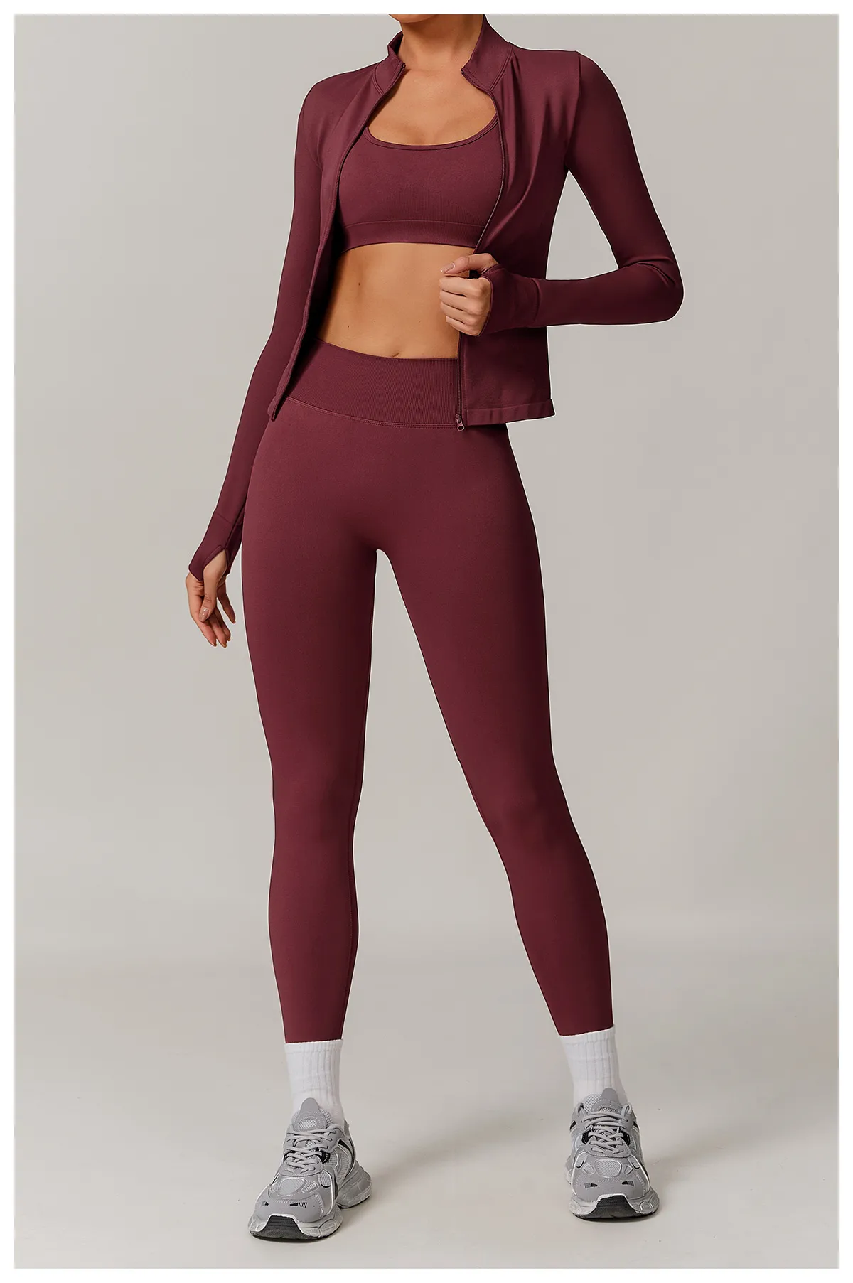 Seamless high-waist sculpting leggings
