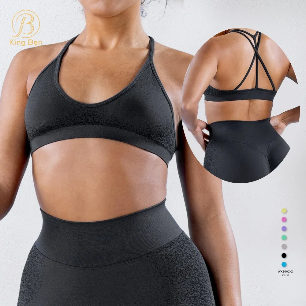 Racerback quick-dry sports bra