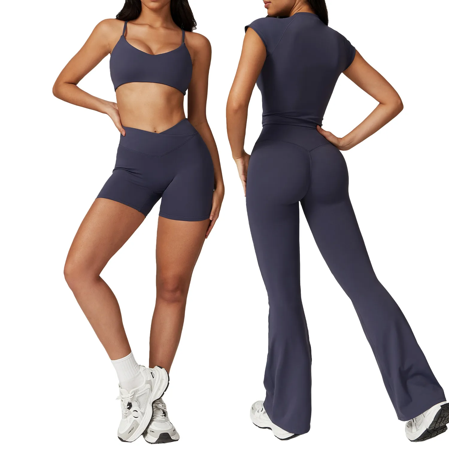 Recycled quick-dry yoga set