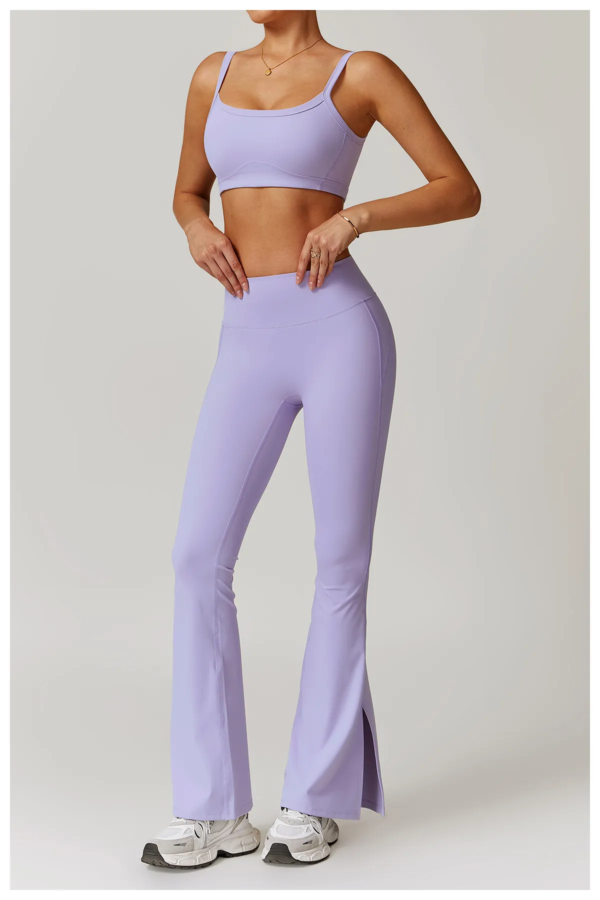 Wide-leg flared leggings