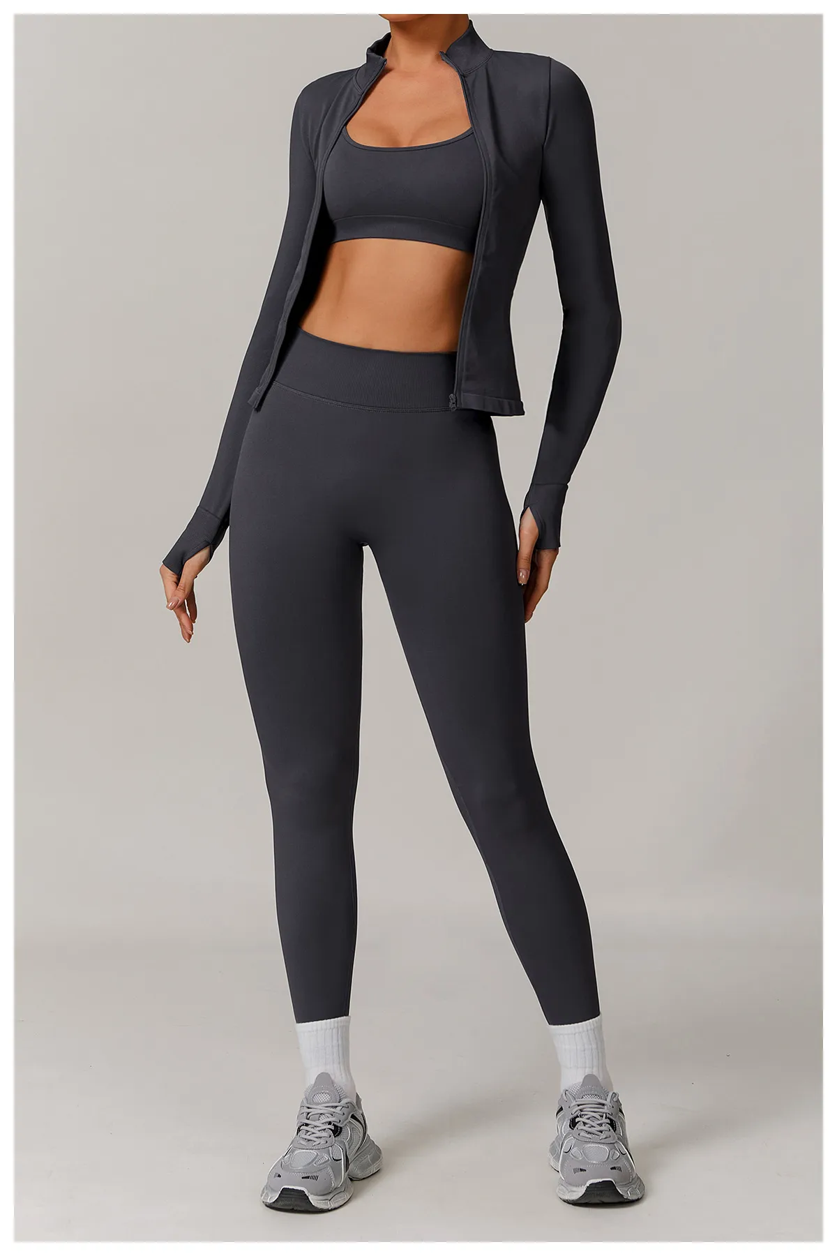 Seamless high-waist yoga leggings